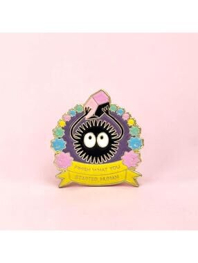 Spirited Away Soot Sprite “Finish What You Started Human” Enamel Pin